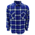 Benutzerdefinierte Logo -Herren Winter Retro Flanell Checked Shirt